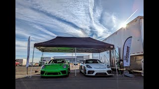 GT3RS vs 718 GTS at AMP [upl. by Falzetta722]