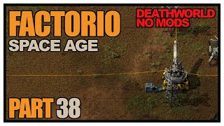 Factorio Space Age  Episode 38  Artillery tech Deathworld no mods [upl. by Adile]