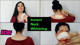 HOW TO WHITEN NECK AT HOME WITH 1 INGREDIENT  GET CLEAR SKIN [upl. by Ut492]