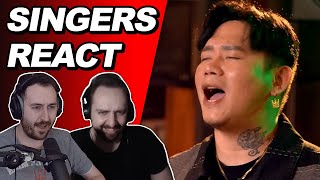 Singers React to Daryl Ong feat Mark Michael Garcia  James Ingram Hits  Reaction [upl. by Mackay]