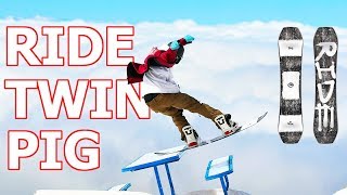 RIDE TWINPIG SNOWBOARD REVIEW [upl. by Ytirahc]