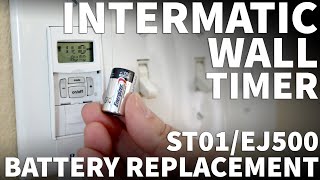 Intermatic Timer Battery Replacement  Intermatic ST01 and EJ500 Timer Not Working with Low Battery [upl. by Shiau]