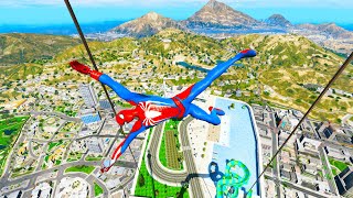 GTA 5 Epic Ragdoll GREEN SPIDERMAN VS RED MINIONVS GREEN HULK Euphoria Physics amp Funny Fails [upl. by Ally66]