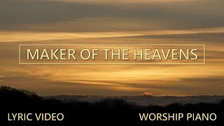 Maker of the Heavens  Lyric Video  Instrumental Cover  Jennifer Randolph  Church Music [upl. by Norty70]