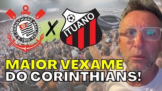 CORINTHIANS ELIMINADO CRAQUE NETO FICA REVOLTADO MAIOR VEXAME CONTRA O ITUANO [upl. by Danell]