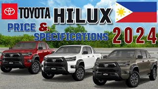 Toyota Hilux Price and Specifications 2024 [upl. by Stephanus583]