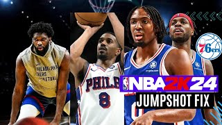 NBA 2k24 Philadelphia Seventy Sixers Full Team Jumpshot Fix [upl. by Curt]