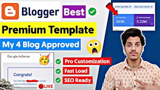 Best Blogger Template For AdSense Approval 2023  Premium Blogger Template Free Download [upl. by Anoy13]