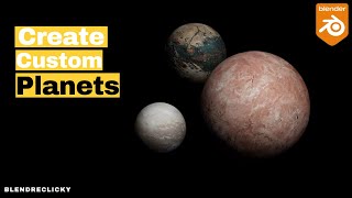 How to Make Simple Planets in Blender 2933 [upl. by Eellek501]