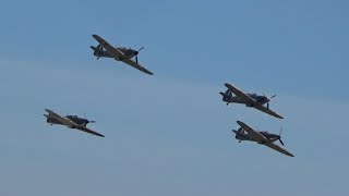 Duxford Battle of Britain Airshow 2024 Hawker Hurricanes [upl. by Standford741]