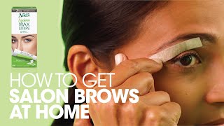 How to Use Nads Eyebrow Wax Strips  Eyebrow Waxing Demo  Stepbystep Tutorial for Brows [upl. by Yetti]