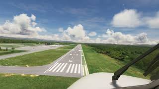 Landing in Lewisburg West Virginia  KLWB LWB  Greenbrier Valley Airport landingview fs2020 [upl. by Jennica765]