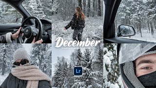 December Preset  Lightroom Mobile Presets  Snow Preset  Winter Preset  Lr Winter [upl. by Cole]