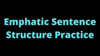 16 Emphatic Sentence Structure Practice  Samoan [upl. by Acireit]