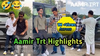 Aamirtrt new comedy video top real team trt funny Comedy video reels short zilli moj full funny [upl. by Nirre215]