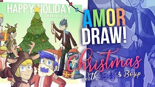 Amor Draw  Christmas with Bob and Bosip Speedpaint [upl. by Scuram]