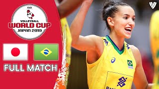 Japan 🆚 Brazil  Full Match  Women’s Volleyball World Cup 2019 [upl. by Bonita356]