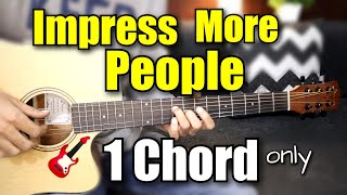 Impress More People With This TRICK 🔥  1 CHORD  SHAPE ONLYAny one can play guitarUnlimited songs [upl. by Starlene936]