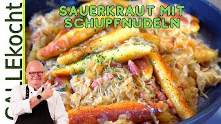 Schupfnudeln mit Speck Sauerkraut Deftig und lecker Herbst  Rezept [upl. by Christa]