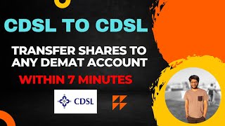 Transfer SHARES from one account to another within 7 mins  Demat to demat CDSL transfer  EASIEST [upl. by Terchie162]