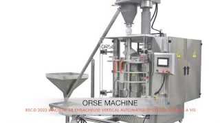 BSC D 2023 MACHINE DE ENSACHEUSE VERTICAL AUTOMATIQUE  SYSTEM DOSAGE A VIS 20 1000 gr [upl. by Ennybor]