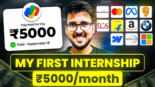 How I got my first Internship ₹5000 in 2nd year of college ❤️ Tips to Get a Job After Graduation [upl. by Gelman481]