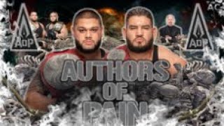 WWE The AOP Authors Of Pain Theme Song Pain  Custom Titantron 2021 [upl. by Nerty]