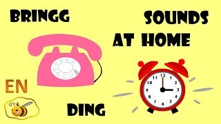 Sounds at home for kids babies First words for toddlers to read Onomatopoeia for kids [upl. by Nirihs293]