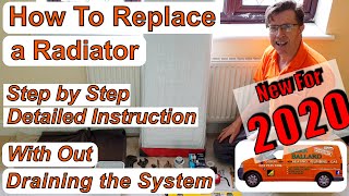 How to Replace a Radiator with out draining the system [upl. by Maggee176]