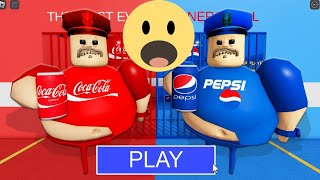 COCACOLA Vs PEPSI Barrys Prison Run  Roblox Adventure Games [upl. by Eve130]