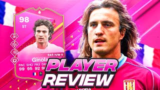 5⭐5⭐ 98 FUTTIES HEROES GINOLA SBC PLAYER REVIEW  FC 24 Ultimate Team [upl. by Yelekalb921]