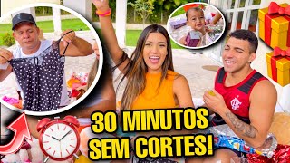 30 MINUTOS SEM CORTES COM ELES ABRINDO NOSSOS PRESENTES 😱 [upl. by Terrye]