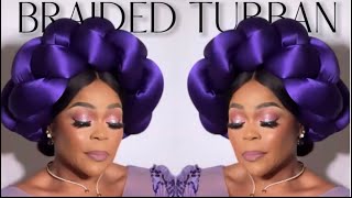 How to Make Shaffy Bello’s Trendy Headband  Braided Headband [upl. by Lail]