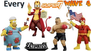 see newer video Every The Simpsons Super7 Ultimates Comparison List Action Figures Wave 4 revealed [upl. by Vin]