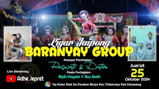 🔴 LIVE SIANG  LIGAR JAIPONG BARANYAY GROUP  AJ PRODUCTION HD  KALEN ETEK  TIRTAMULYA 25102024 [upl. by Anagnos]