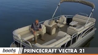 2015 Princecraft Vectra 21 Pontoon Boat Review Performance Test [upl. by Law]