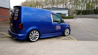 VW CADDY VAN UPGRADE  EXHAUST  FLOORING  EXTERIOR MODIFICATIONS [upl. by Nahor360]