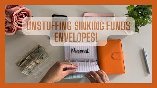 Unstuffing Sinking Funds Envelopes [upl. by Dlarej]