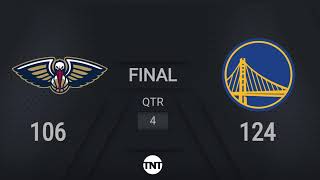 New Orleans Pelicans  Golden State Warriors Live Scoreboard [upl. by Atteloc4]