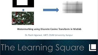 Implementation of Watermarking using Discrete Cosine Transform in Matlab [upl. by Eryt50]