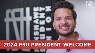 A welcome message from FSU President Siddharth Singh [upl. by Dedric]