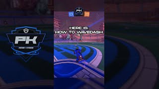 How to WAVEDASH  Rocket League shorts Tutorial [upl. by Atsillak574]