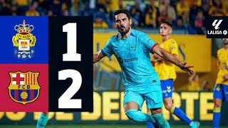 LAS PALMAS 1 vs 2 FC BARCELONA  LALIGA 202324 MD19 [upl. by Liu175]