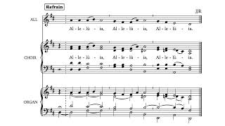 Alleluia Regem Venturum • SATB demo version in MAJOR [upl. by Basir]