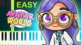 Hospital Theme Song  AVATAR WORLD  EASY Piano Tutorial [upl. by Han]