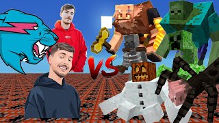 Mr Beast Mob vs Mutant Mobs in Minecraft [upl. by Xer]