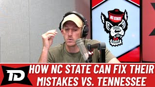 Ways NC State football can fix mistakes before Tennessee football matchup [upl. by Nazay301]