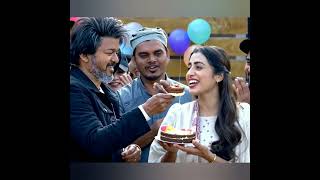 🦁 Spark song 🦁 l Cake l Thalapathy Vijay and Trisha l Yuvan Shankar Raja l Cute moment l Happy Life [upl. by Greenes]