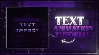 TEXT EFFECT ANIMATION TUTORIAL \  alight motion [upl. by Aguste2]