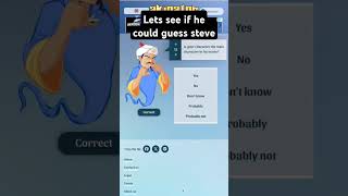 Akinator is a genius steve akinator [upl. by Wolgast]